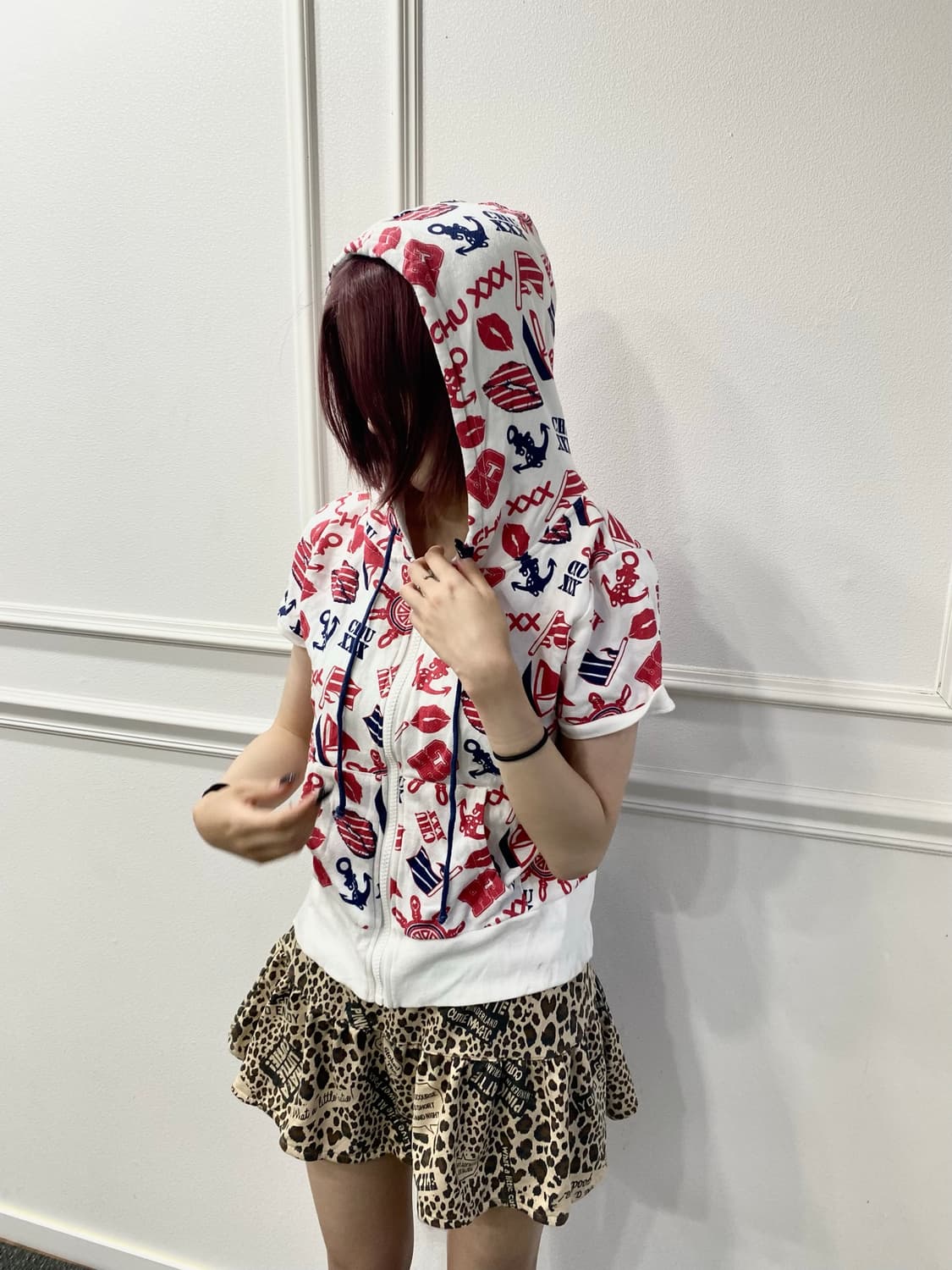[CHU XXX] 00’s Kitsch Mood 1/2 Hoodie Zi 상품이미지1