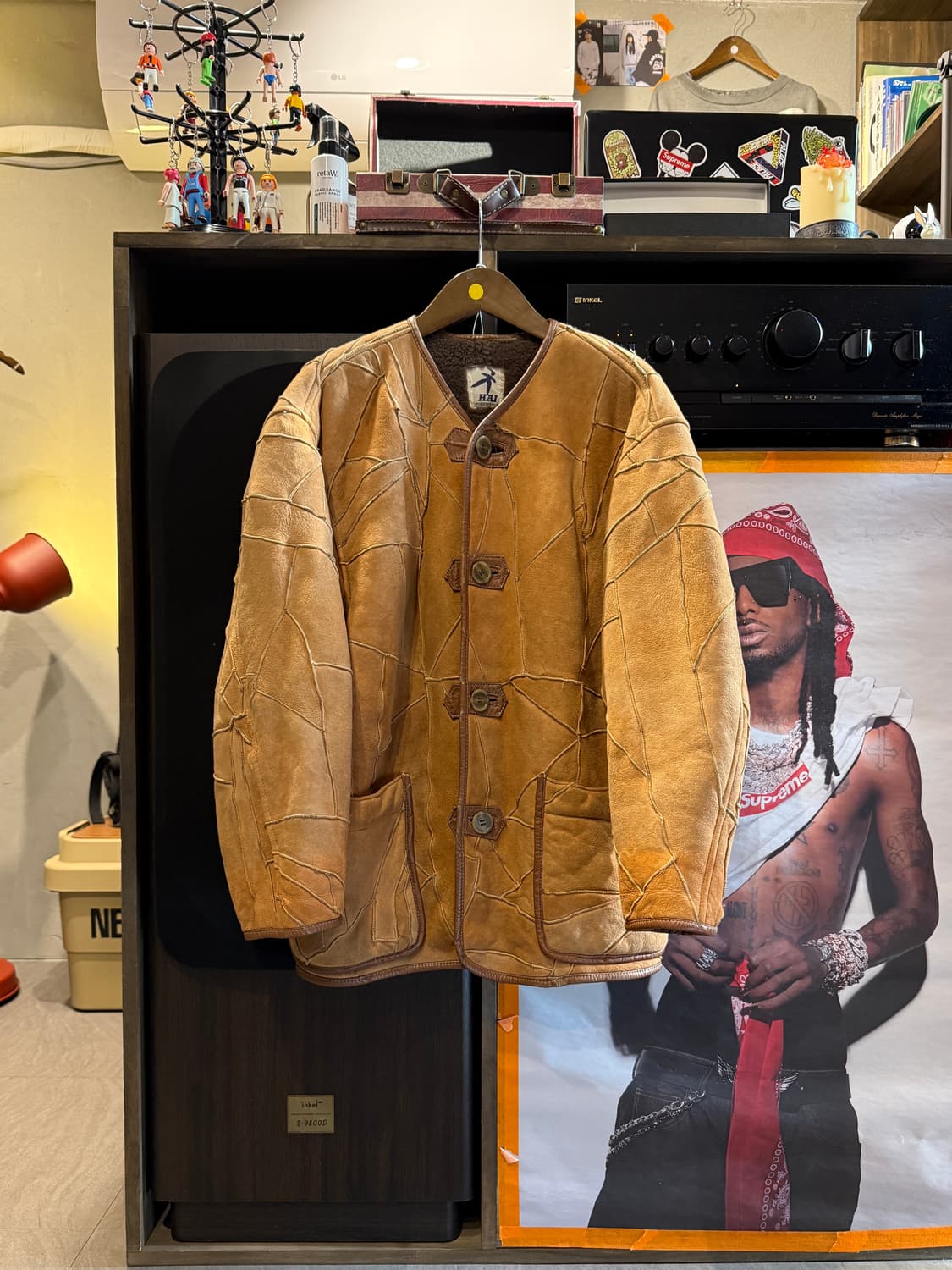 80s 이세이미야케 하이 스포팅기어 시어링 자켓 M(L) 상품이미지1