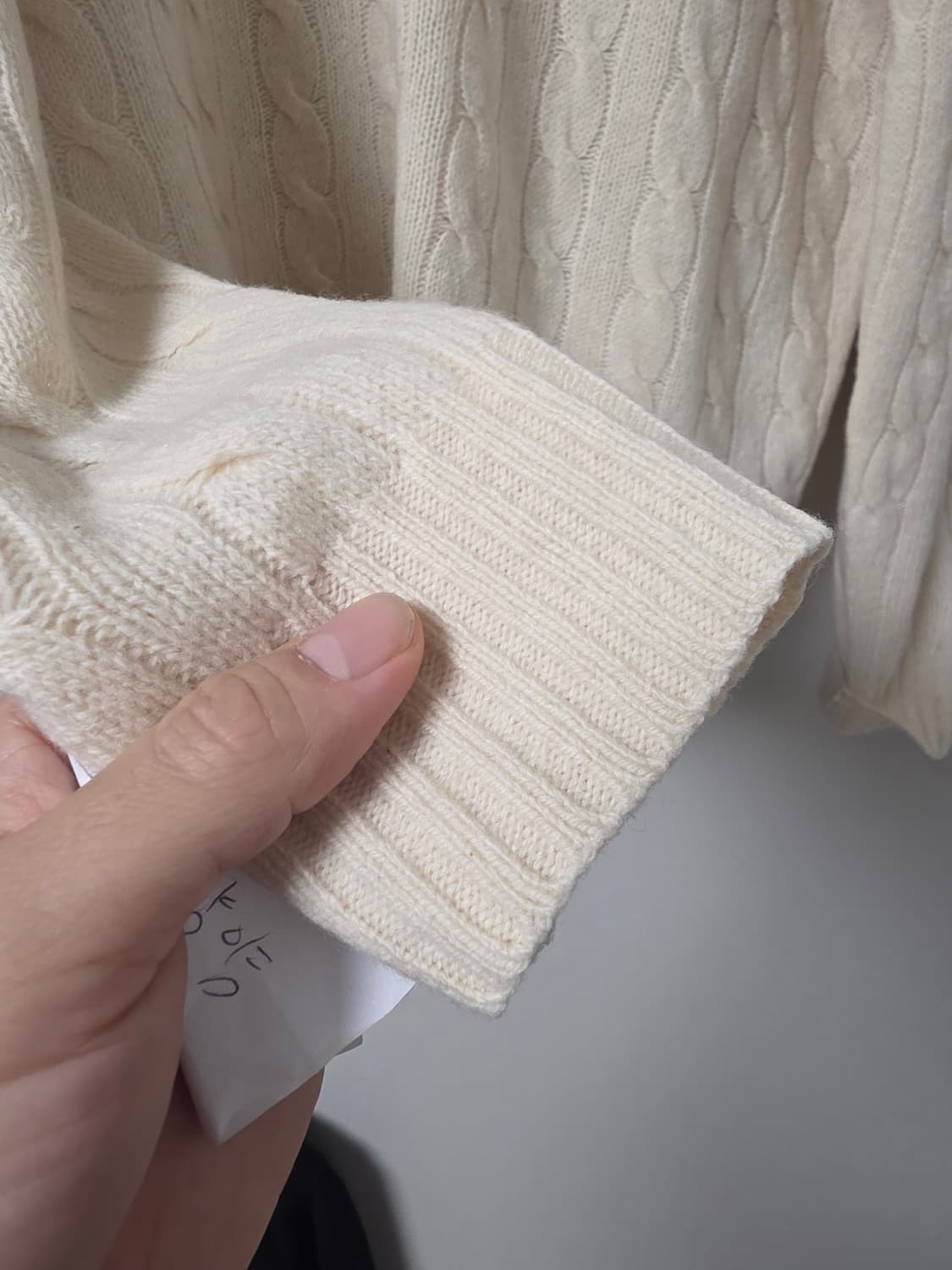 폴로 울 캐시미어 케이블 니트 상품이미지2