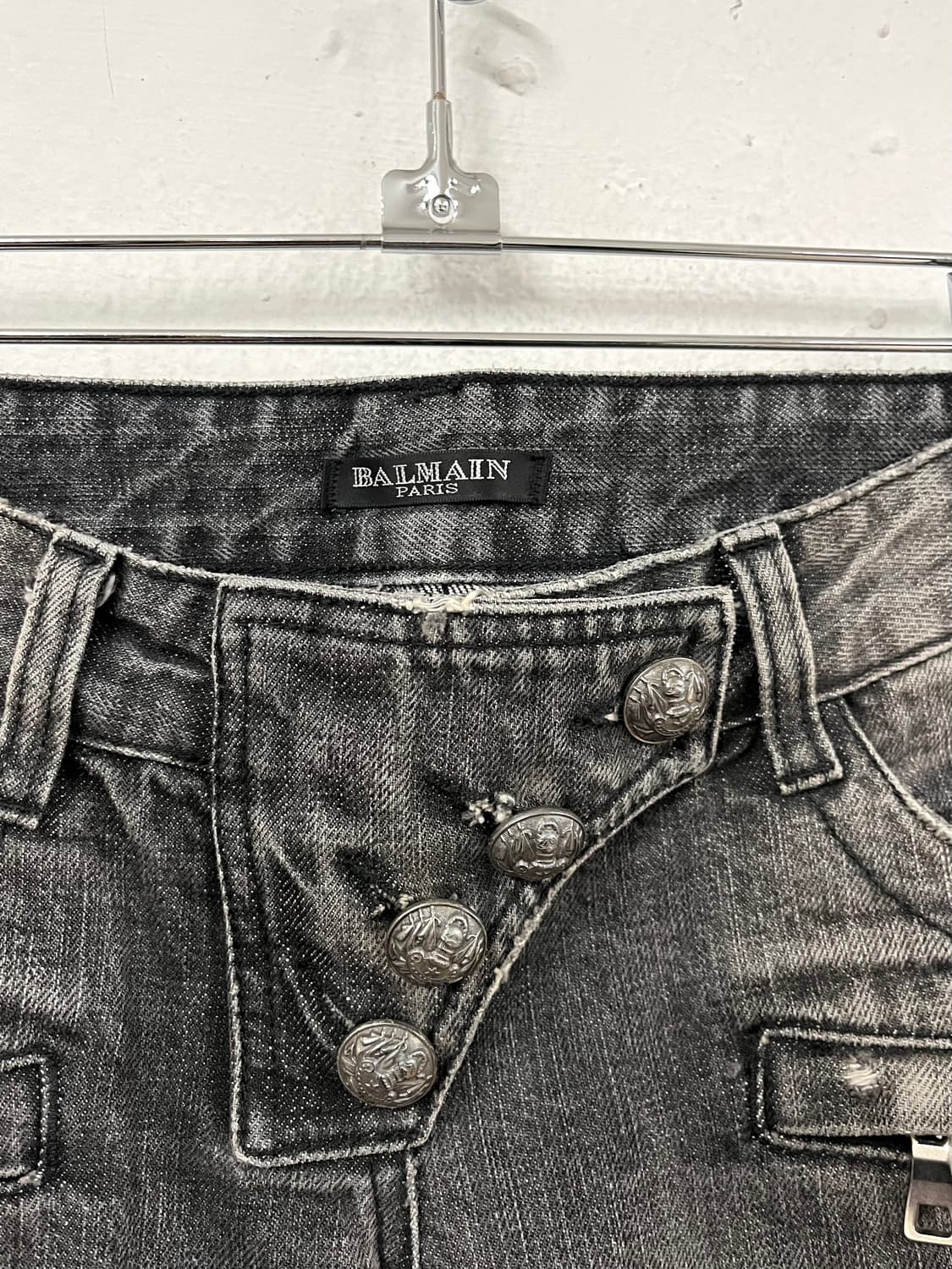 발망 2010FW 데카르넹 데님 플레어 바이커 팬츠 상품이미지3