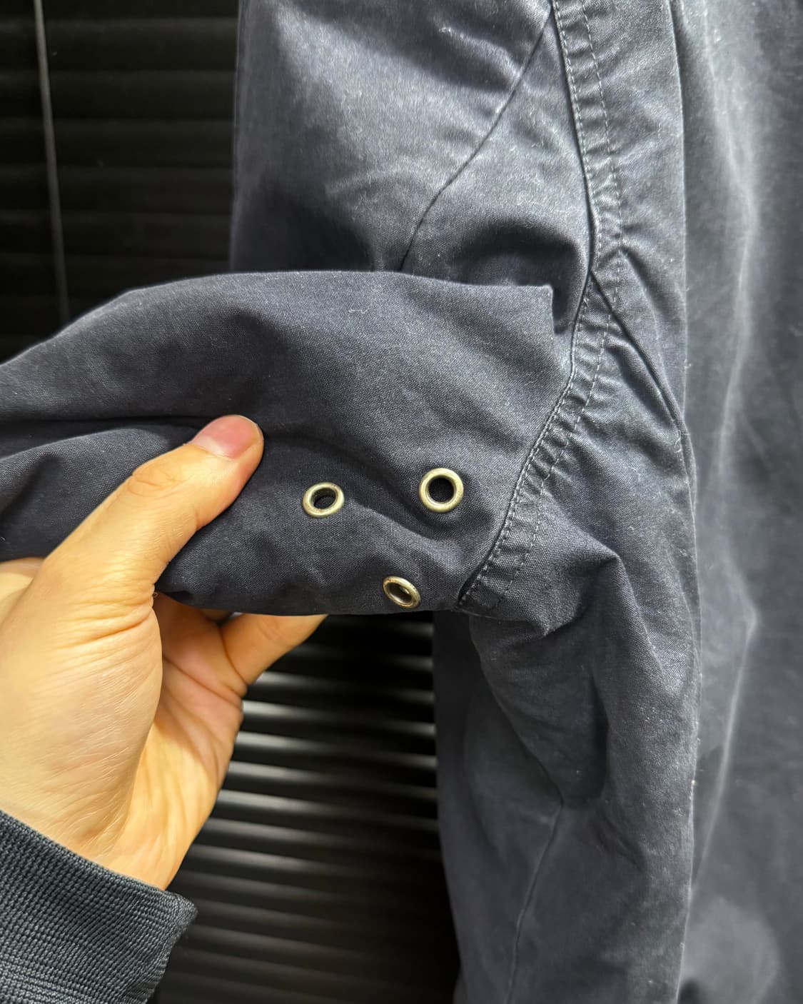 디젤 털 쉐르파 코튼 워크 자켓 비죠 하이넥 고스 펑크 네이비 남색 집업 상품이미지8