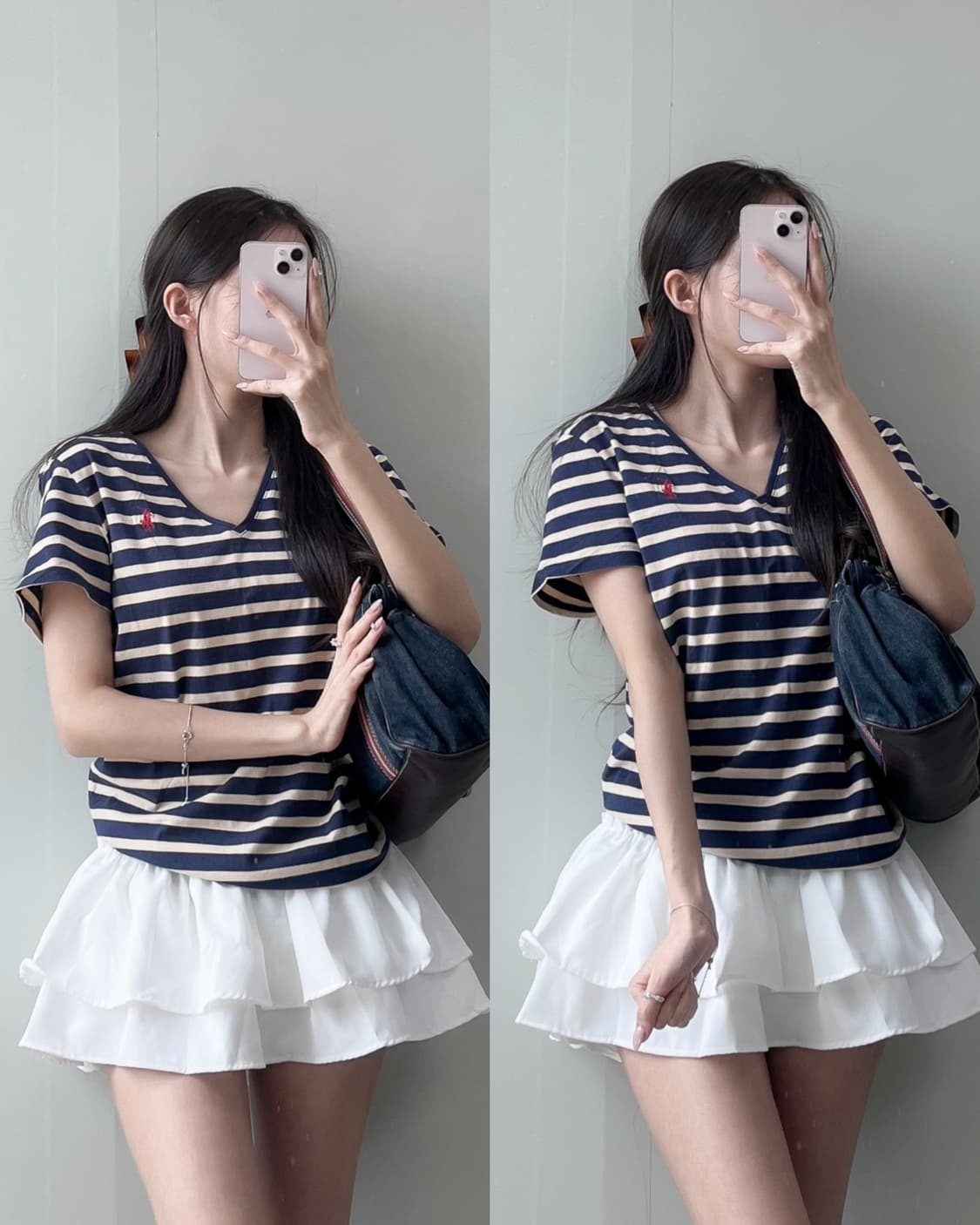 폴로 브이넥 반팔티 상품이미지1