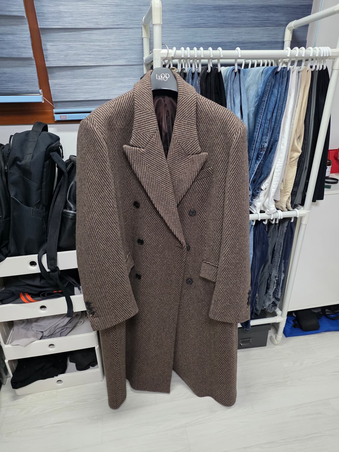 [48]엘무드 에디 더블 코트 브라운 쿠거 상품이미지2