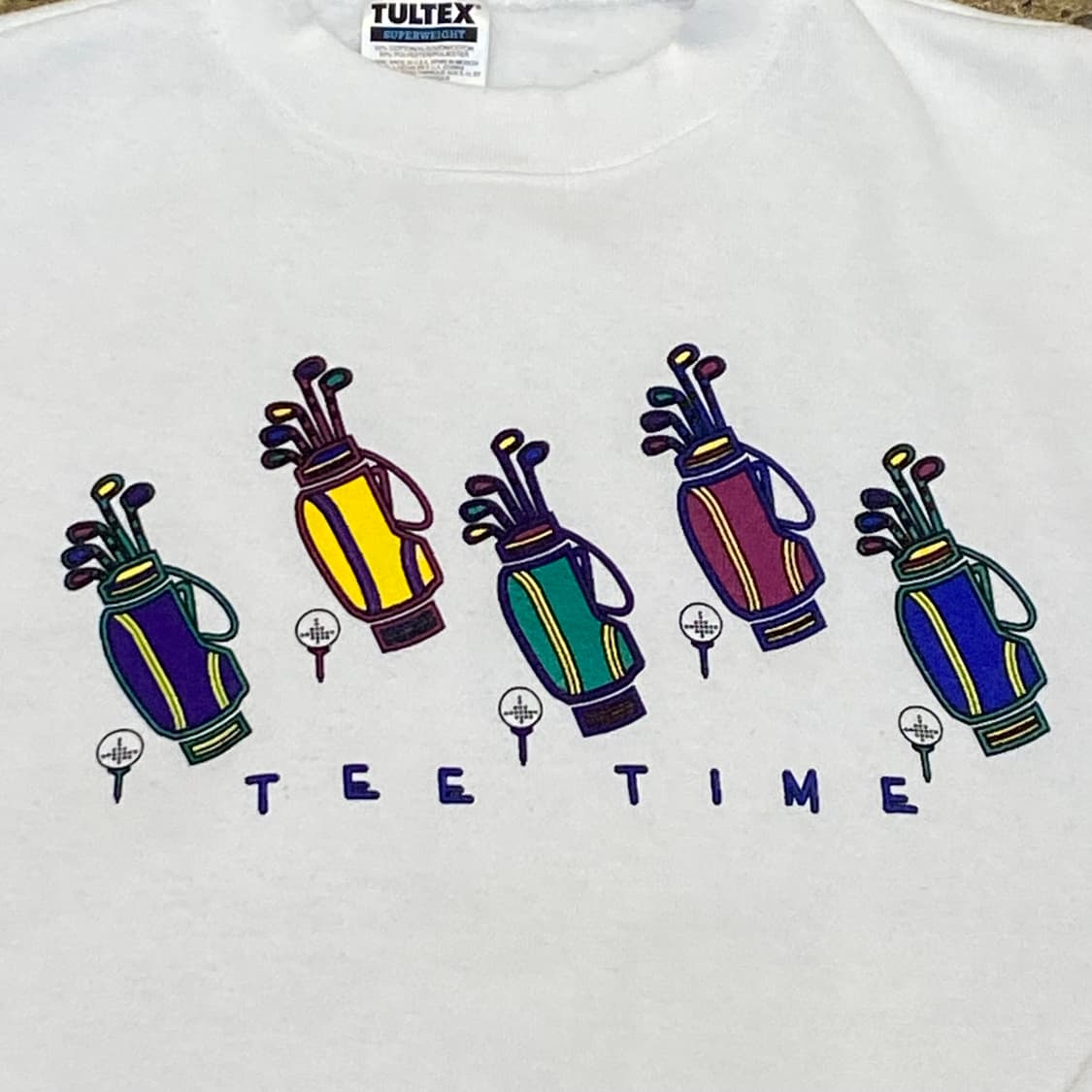 레어 90s Made in USA 미국 빈티지 툴텍스 골프 맨투맨 상품이미지2