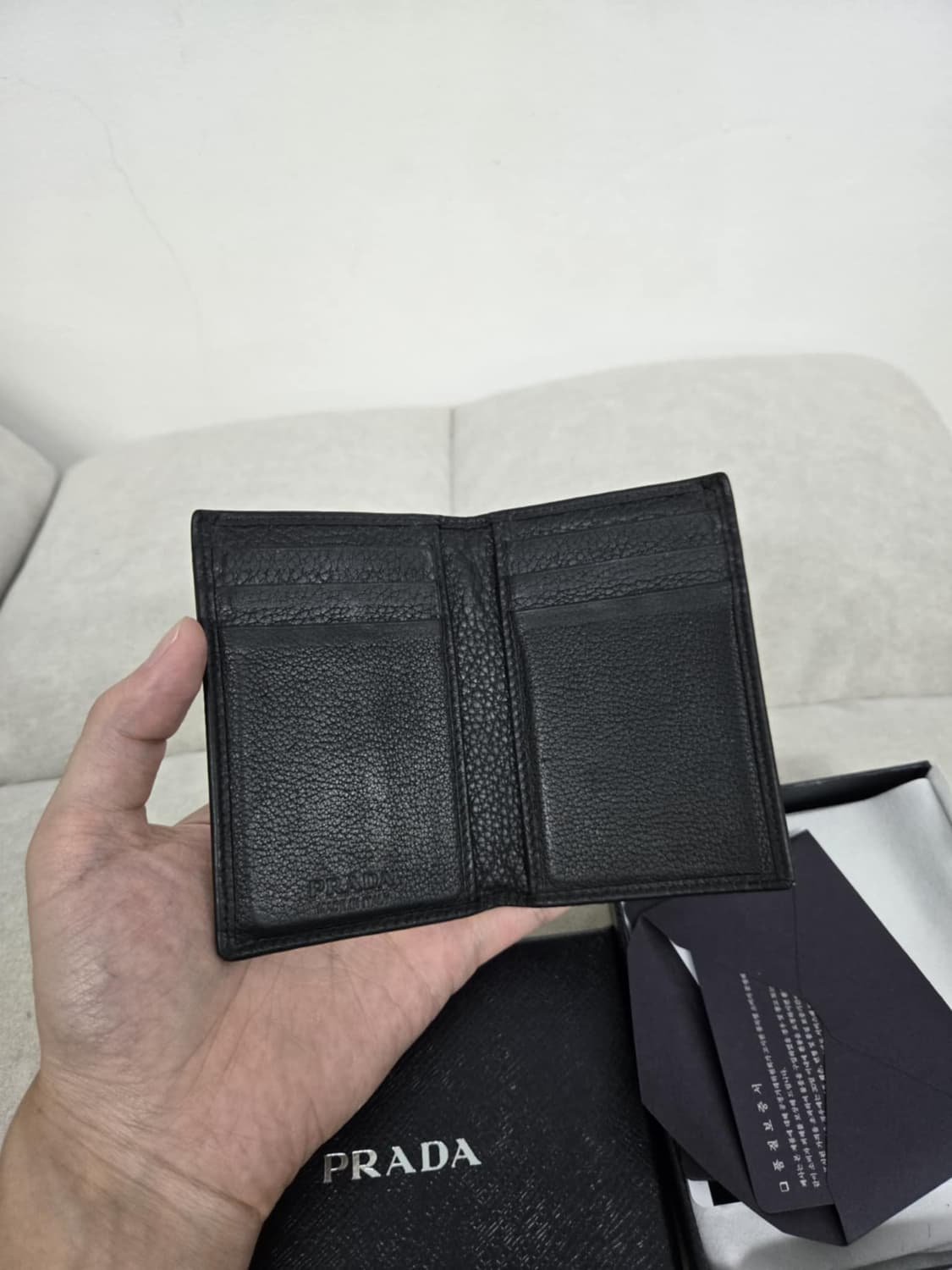 [보증서 상태A급]프라다 오거나이저 상품이미지5