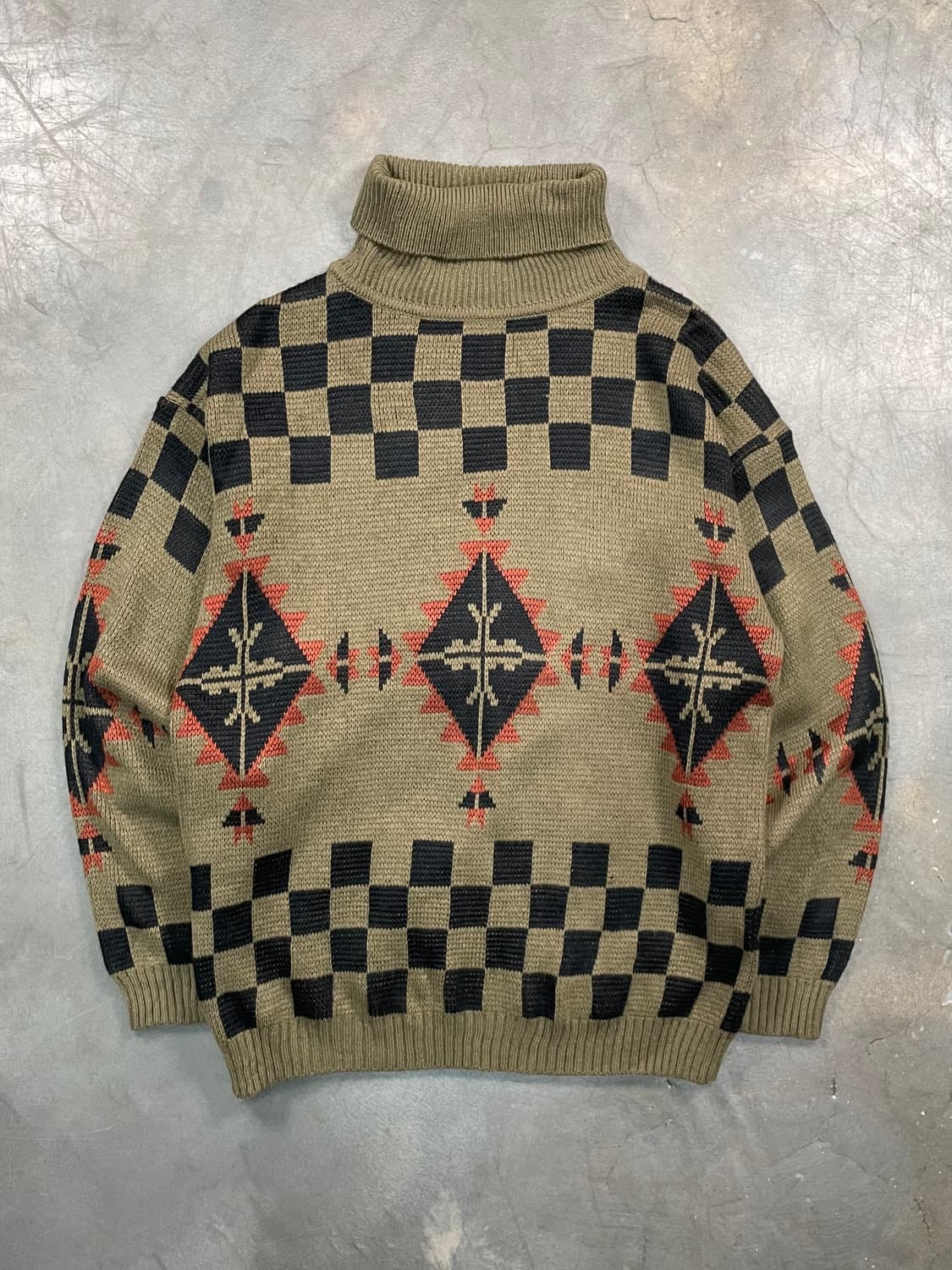 빈티지 나바호 터틀 넥 니트 상품이미지1