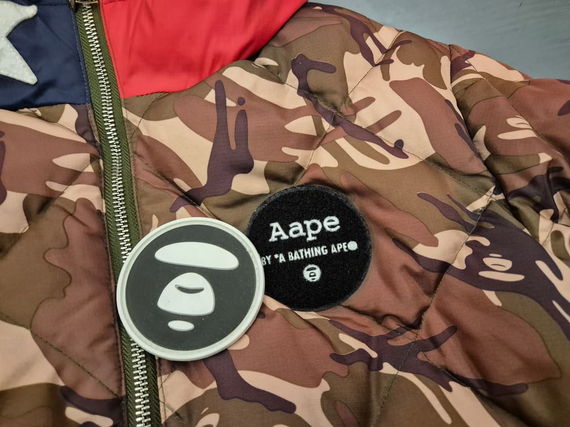 00s Aape 카모 다운 점퍼 상품이미지4