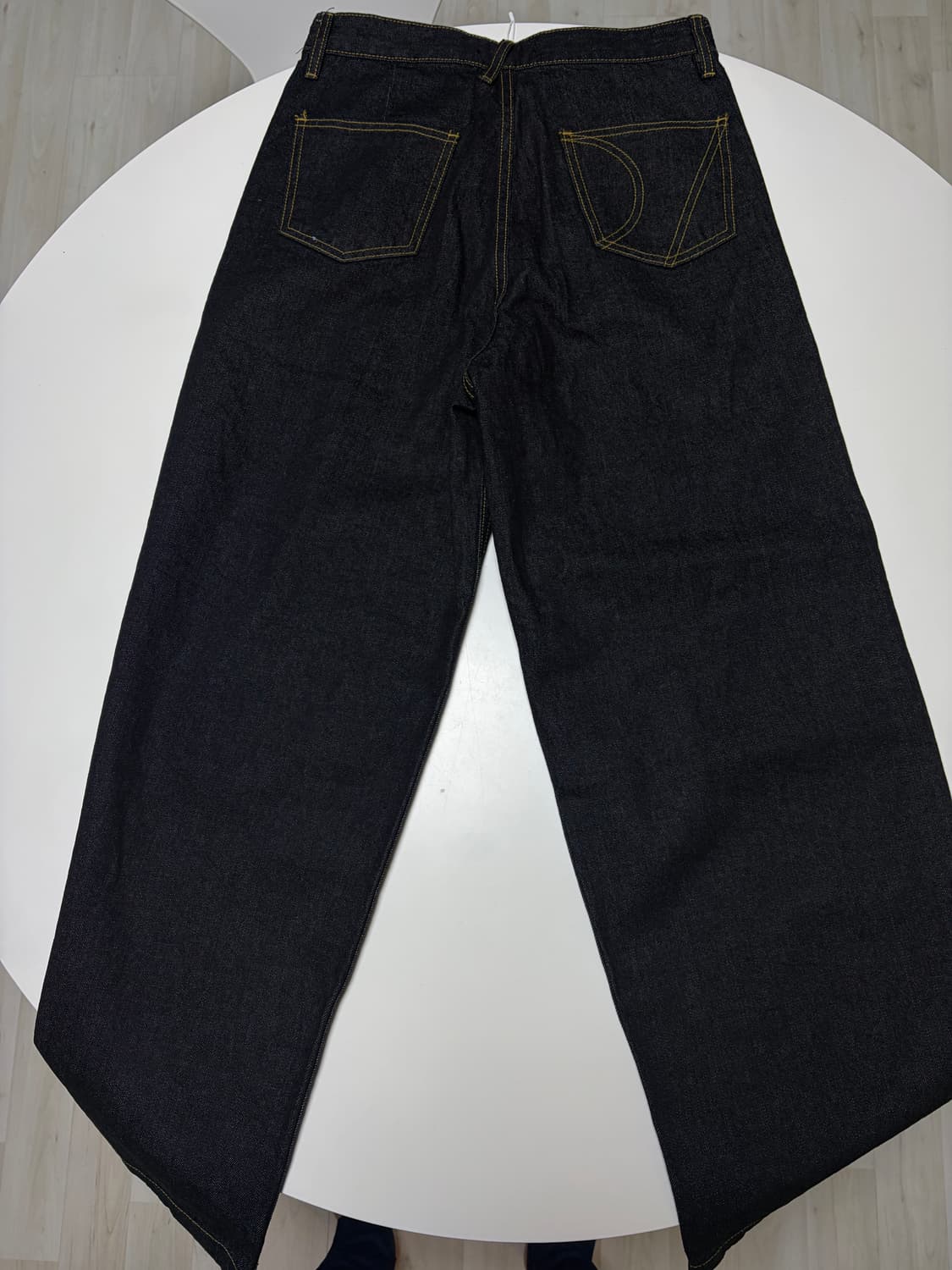 다이애그널 와이드핏 청바지 사이즈 28-29 여성 M 새제품 상품이미지4