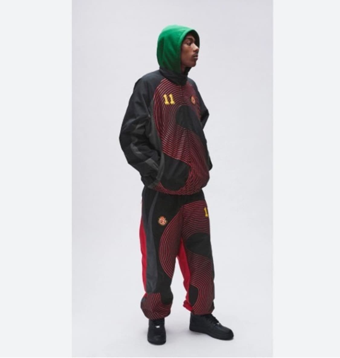 [L사이즈] 슈프링 에스로고 s로고 트랙 팬츠 블랙 상품이미지2