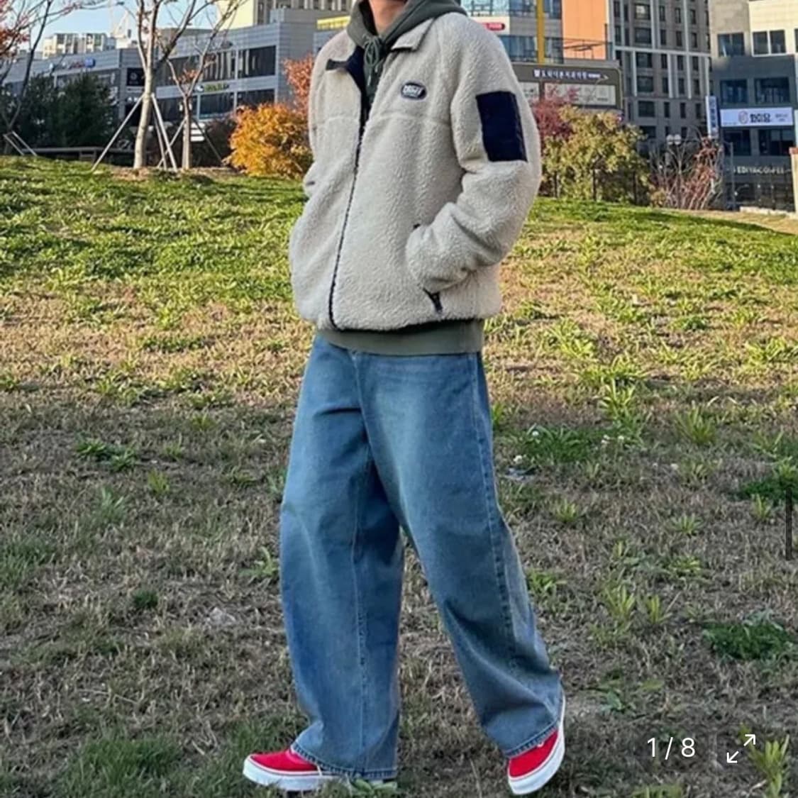 리플라이퍼키 어메이즈 플로우 와이드 데님 M 상품이미지2