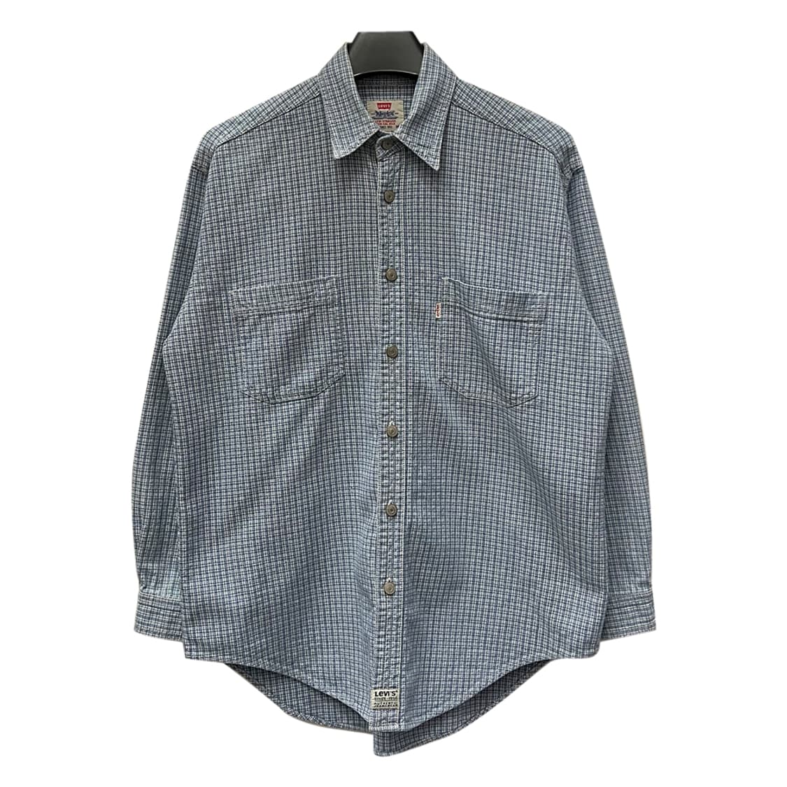 00s 리바이스 화이트탭 캐슬 체크 오버핏 셔츠 남방 M 상품이미지1