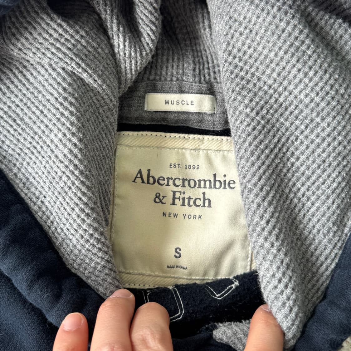 아베크롬비 럭비패치 후드 S 상품이미지5