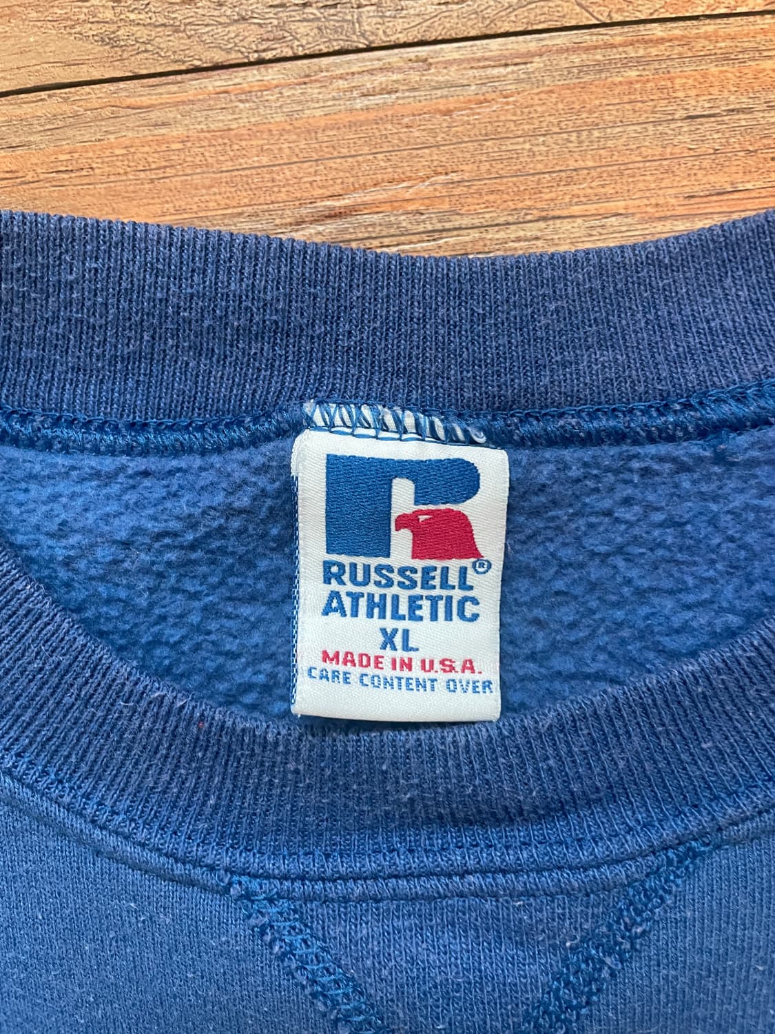 90s 러셀 애슬레틱 스웻셔츠 블루 XL 미제🇺🇸 상품이미지2