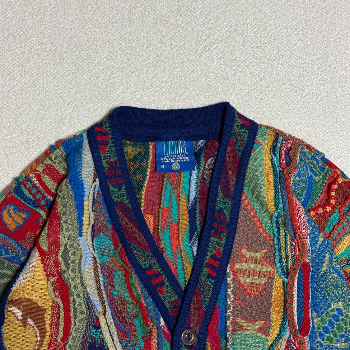 림노스 멀티컬러 니트 가디건 상품이미지5