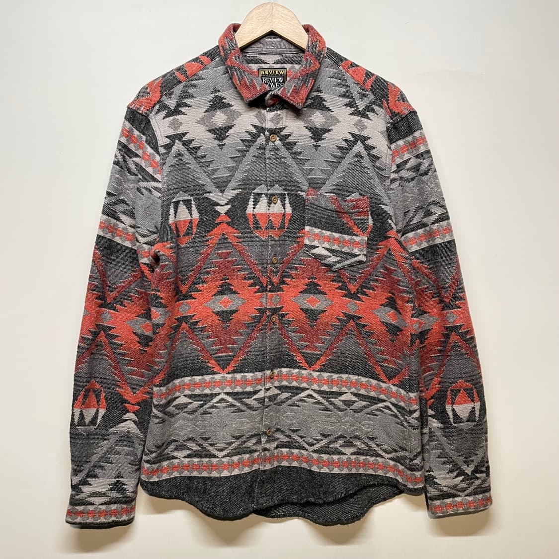 REVIEW 에스닉 패턴 플란넬 셔츠 상품이미지1