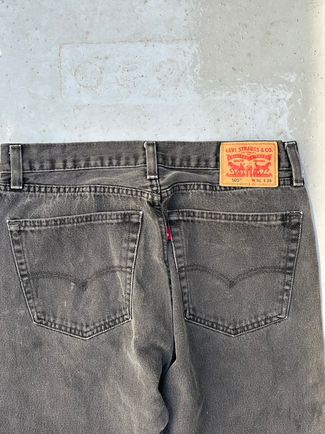 [리바이스] •Levi's 505 Black Denim 상품이미지8