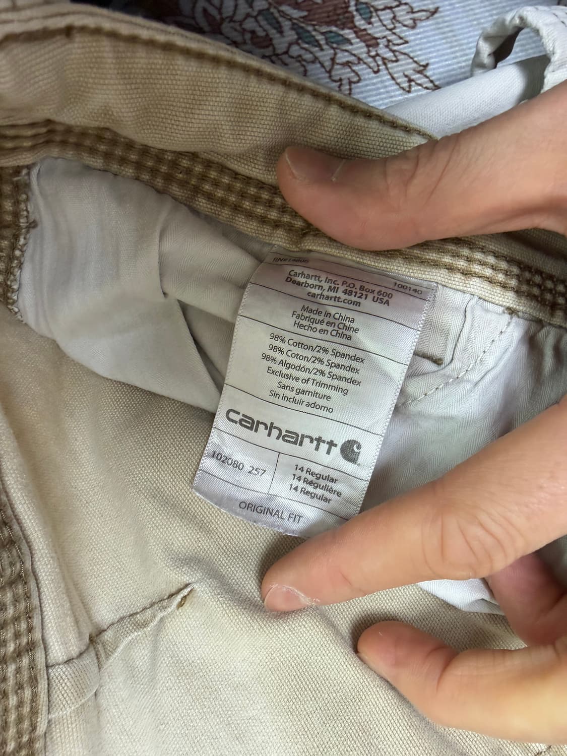 Carhartt칼하트 카펜터 팬츠  상품이미지4