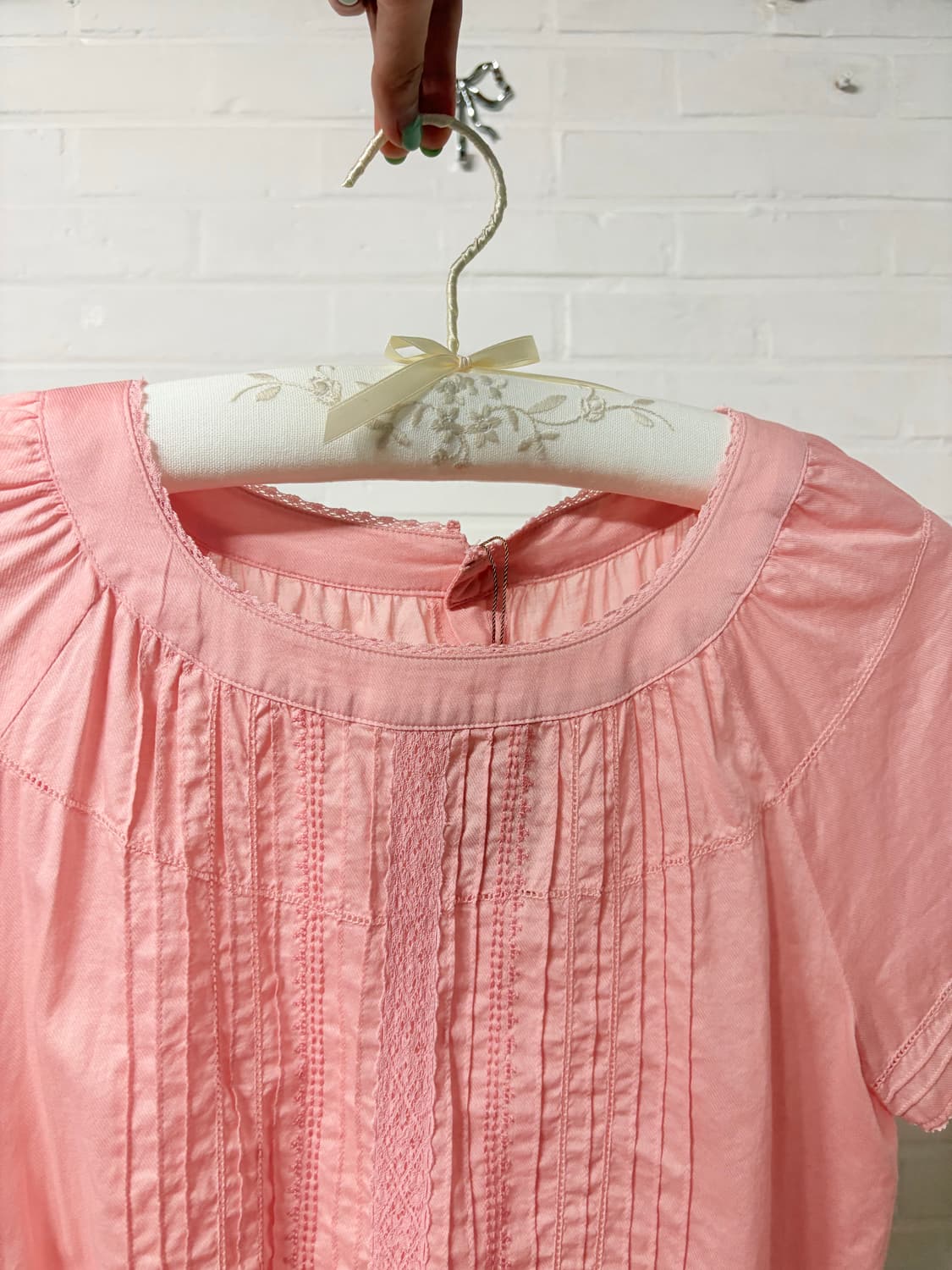 jpn vintage pink blouse 상품이미지3