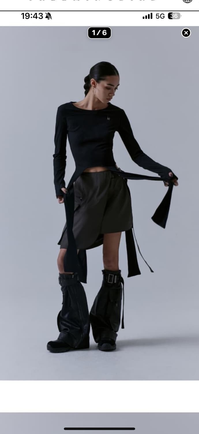 트리밍버드 back less strap 롱 슬리브 상품이미지4