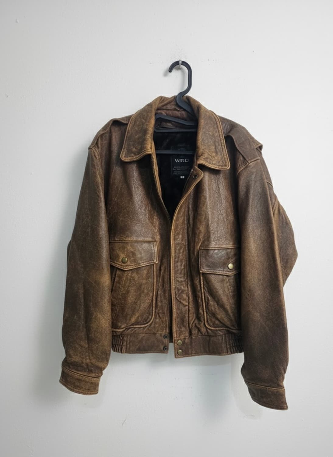 80‘s 도쿄 세컨핸드 레더 자켓 퍼 상품이미지1