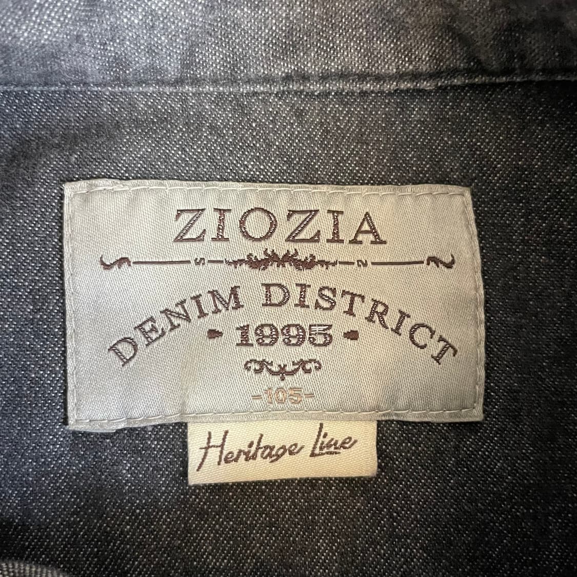 ZIOZIA 웨스턴 흑청 디스트릭트 헤리티지 데님셔츠 105 상품이미지5