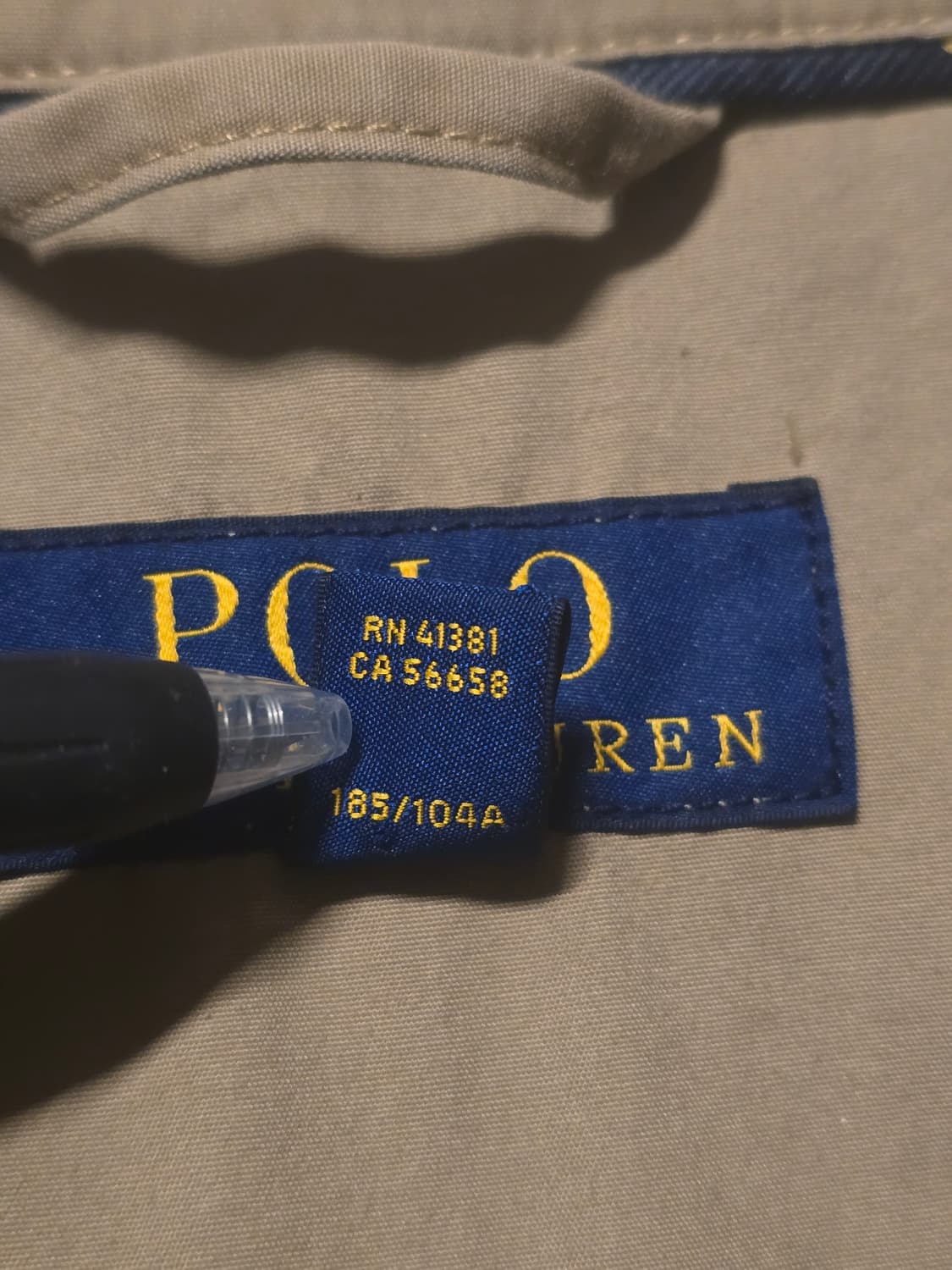 폴로랄프로렌 베이지 코튼 스윙톱 자켓 XL 상품이미지6