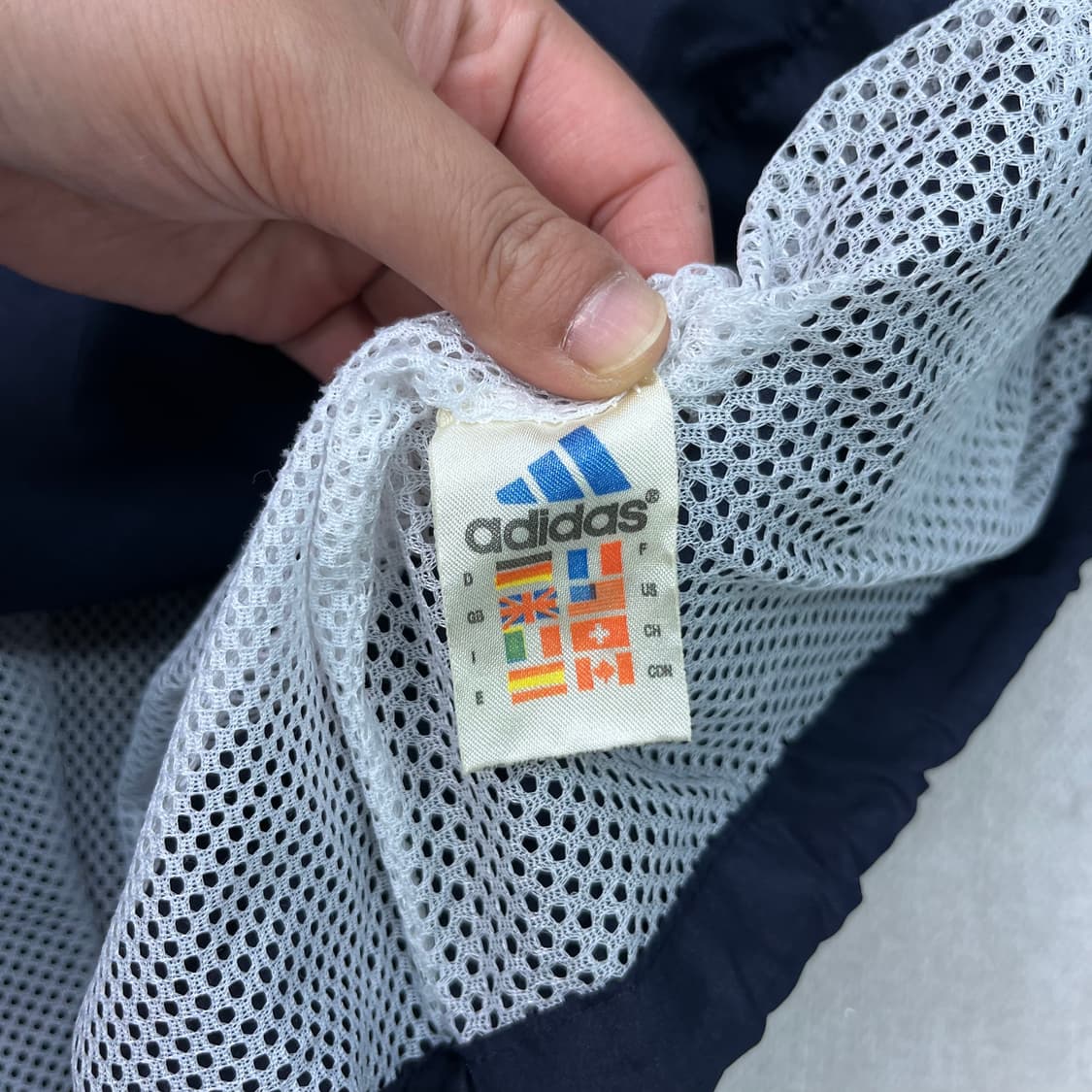 105 아디다스 90s 올드스쿨 백로고 바람막이 자켓 상품이미지8