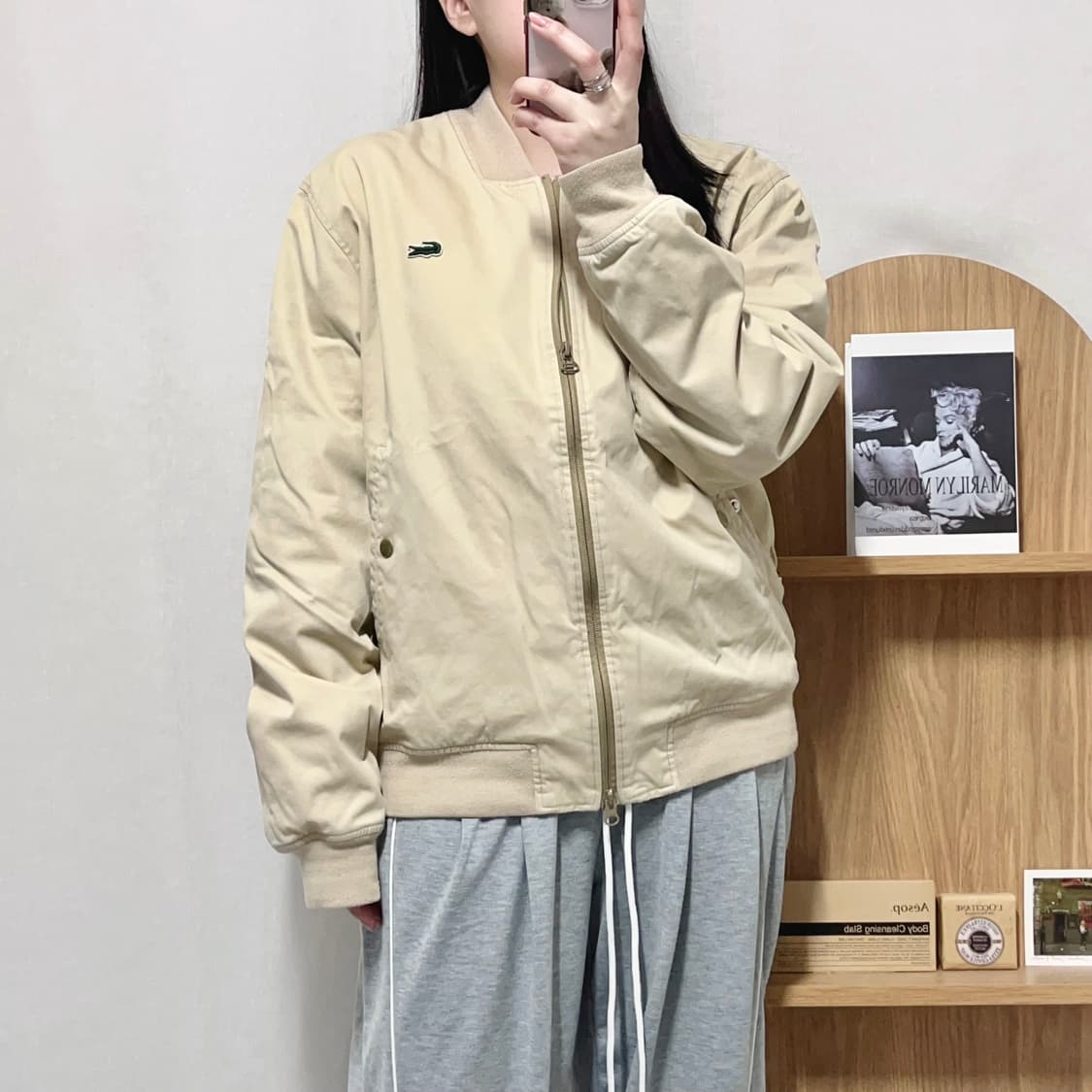 [정품] 라코스테 베이지 투웨이 자켓 [ 52 ] 상품이미지3