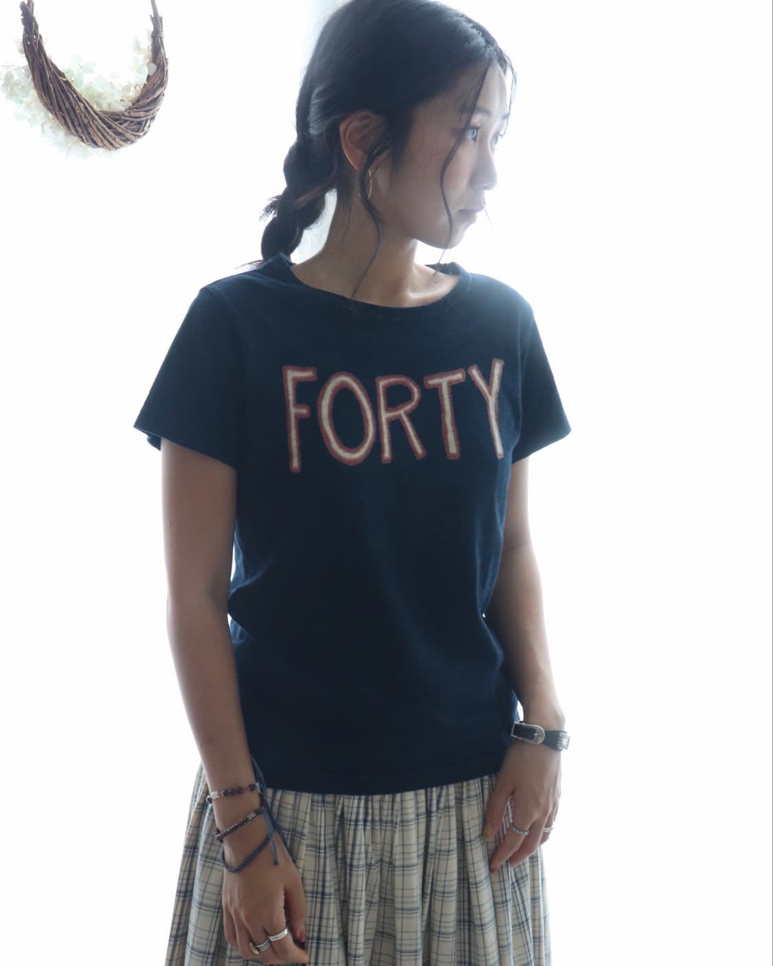 [45rpm] Indigo Denim FORTY-FIVE T-Shirt 상품이미지5