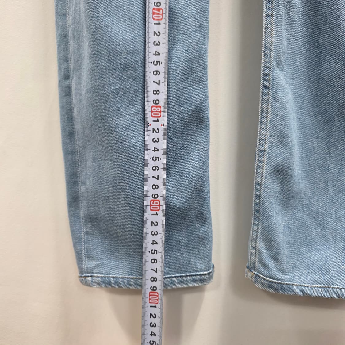 1076 라코스테 LACOSTE 슬림핏 라이트 블루 데님 팬츠 (W32 상품이미지6
