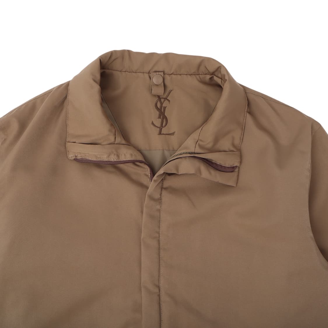입생로랑 베이지 ysl로고 폴리쉘 자켓 상품이미지2