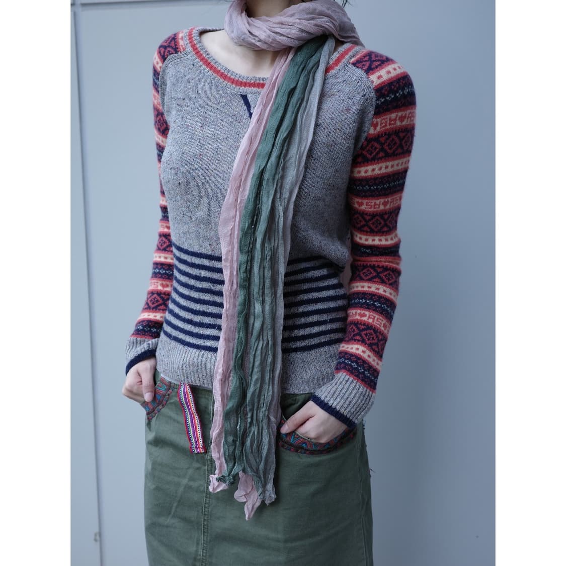 빈티지 노르딕 울 니트 상품이미지3