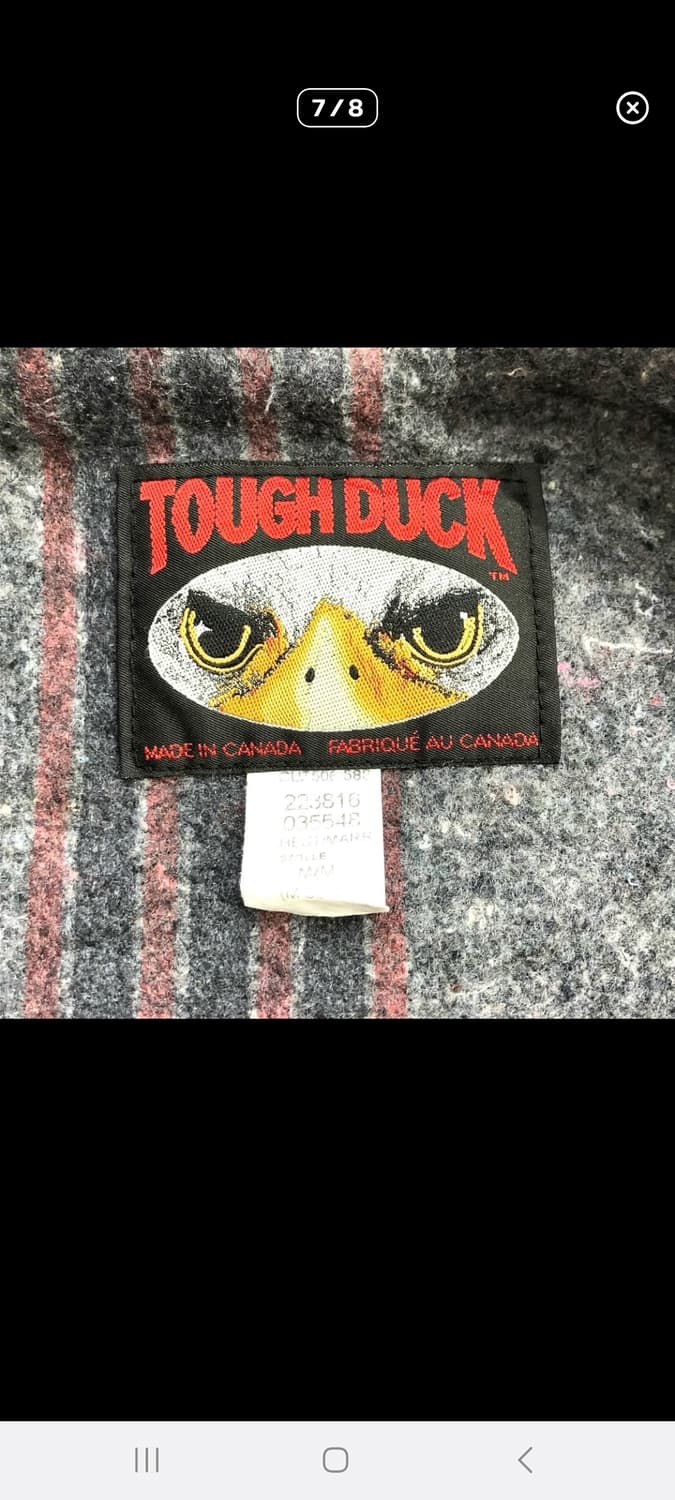 터프덕 브라운 워싱 기모 워크 자켓 상품이미지5