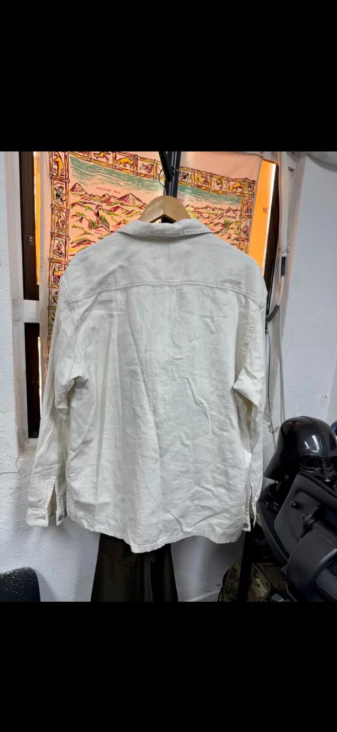 Rrl 헤링본 린넨 풀오버 셔츠 L 상품이미지7