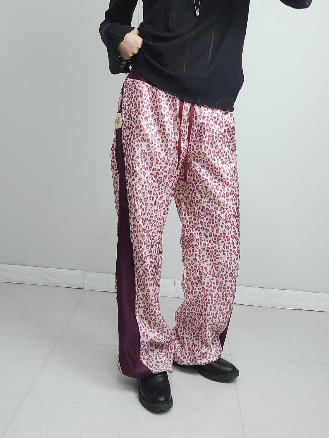 레오파드 트랙 팬츠 상품이미지4