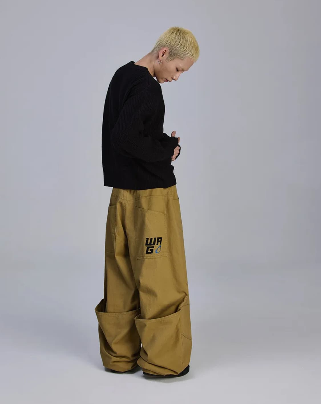 스켈리웩 백 캥거루 절개 치노 팬츠 상품이미지3