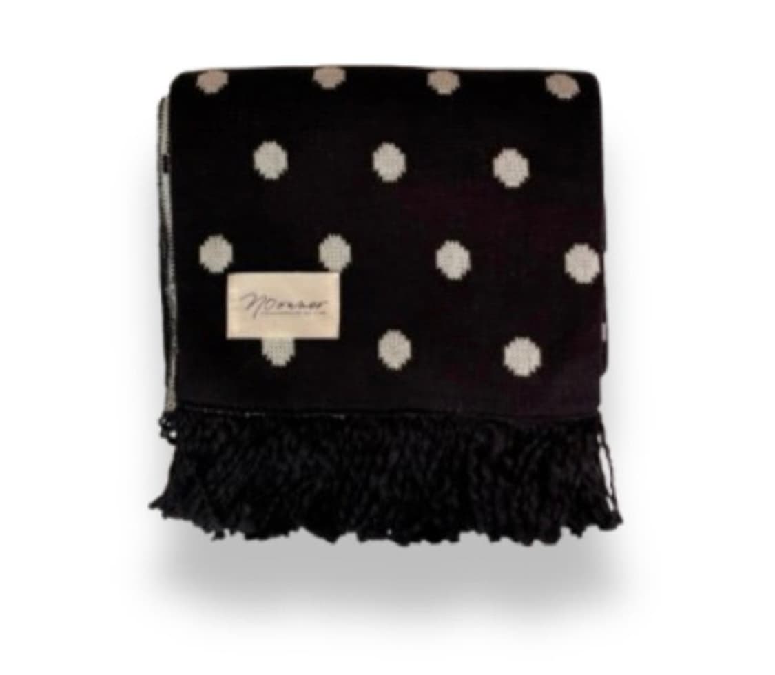 노오너 dot blanket muffler [black] 상품이미지1
