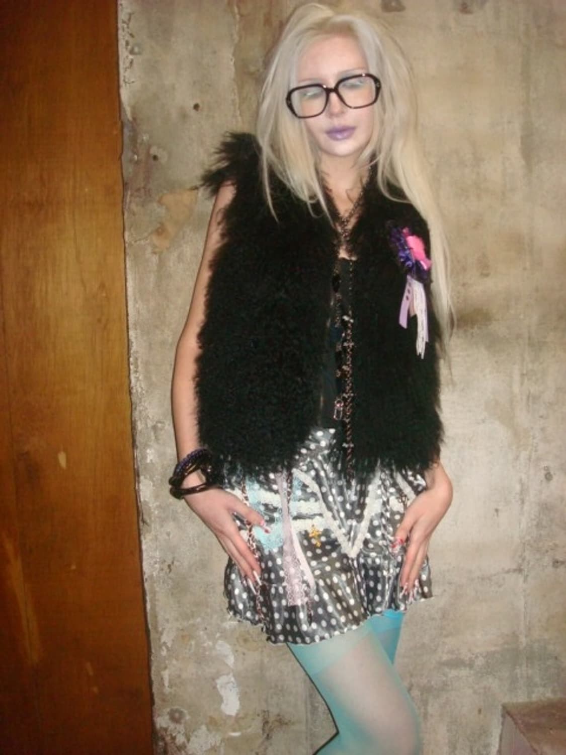 Rosette fur vest 상품이미지6