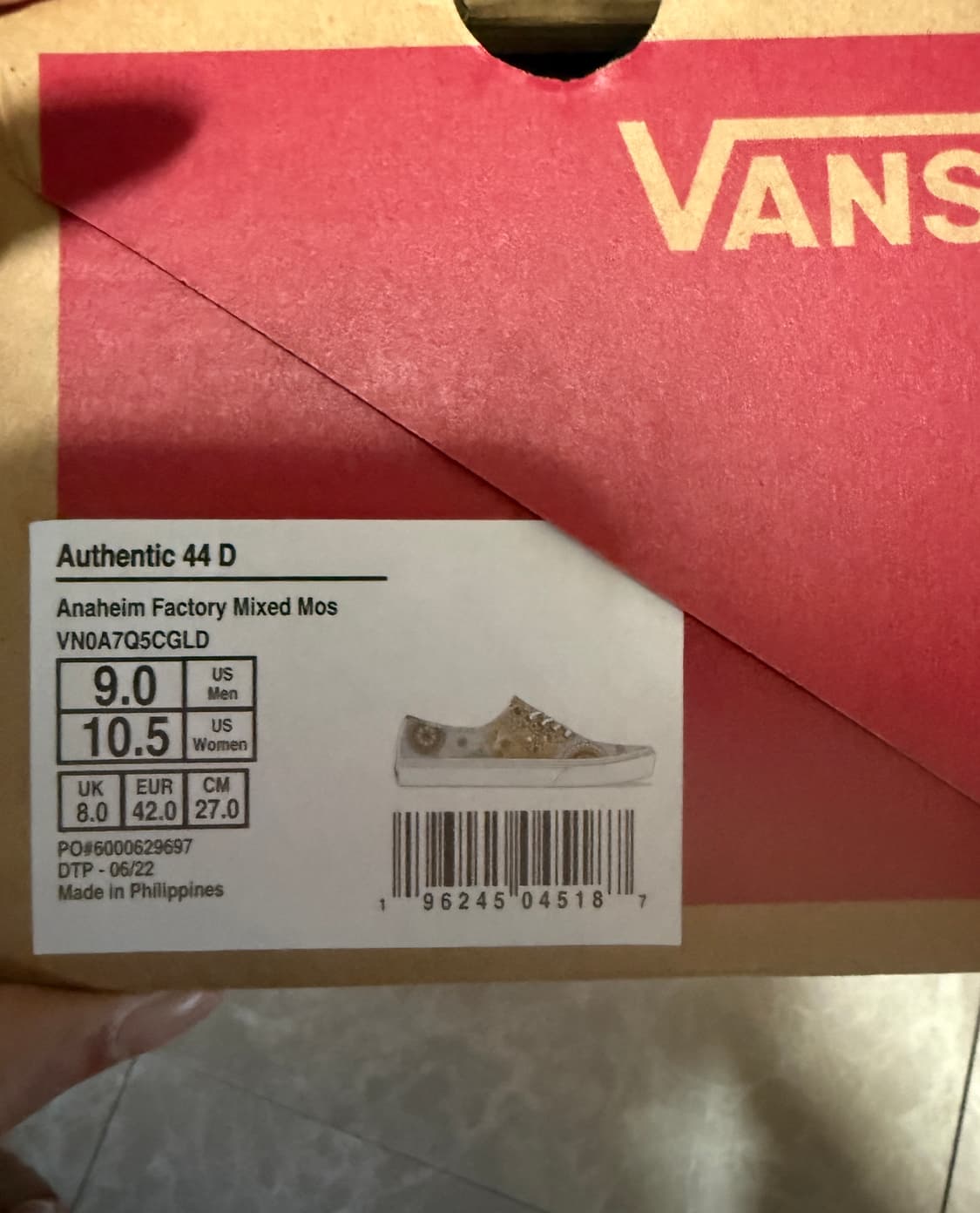 270사이즈 반스 애너하임 팩토리 믹스드 모스 멀티 상품이미지3