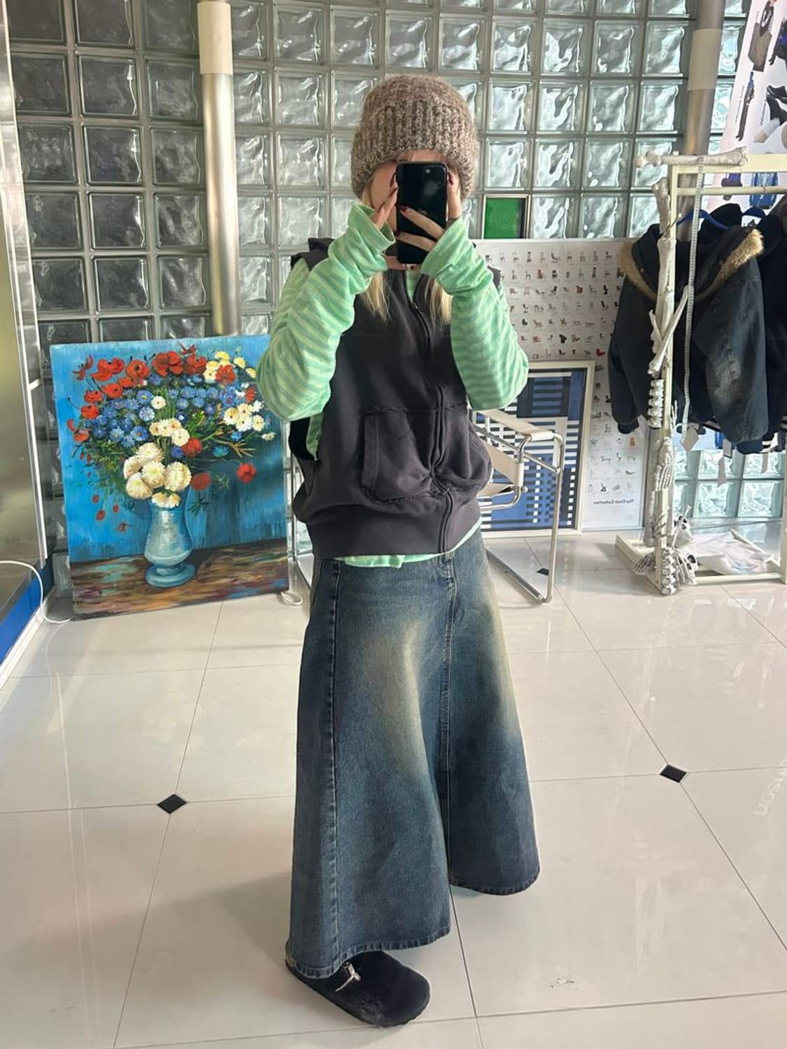 ZIP HOODIE NS 노슬리브 지퍼 후드티 상품이미지1