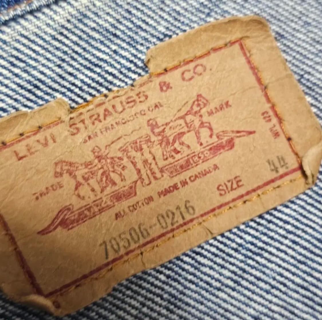 리바이스 3세대 90s 캐나다 생산 상품이미지3