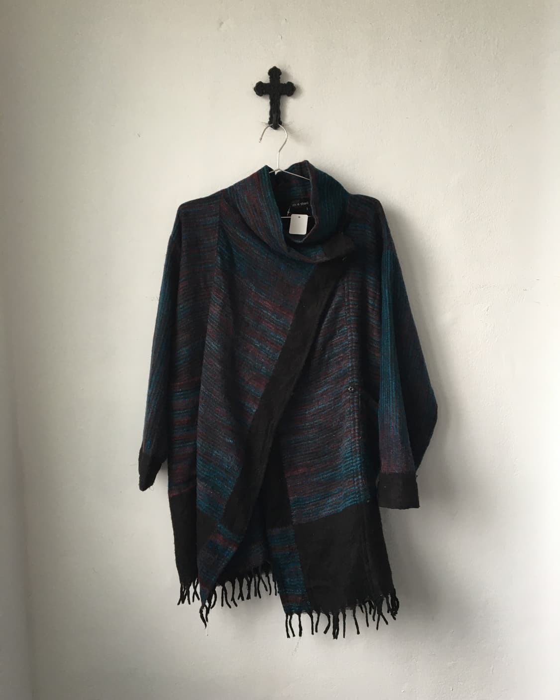 Fringe pattern point high neck caridgan 상품이미지2