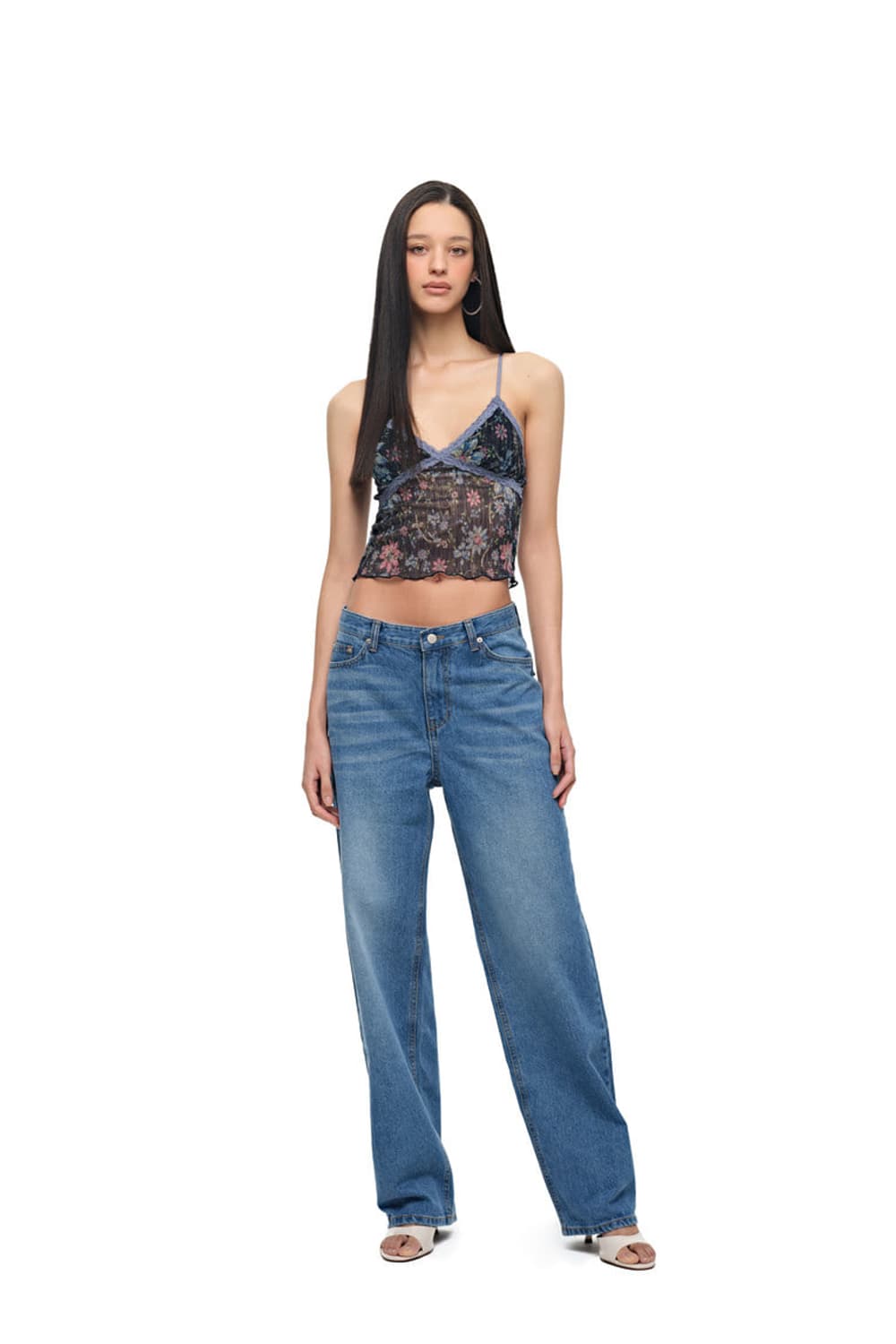 투머치택스 METALLIC FLORAL 03 LACE CAMI TOP ( 상품이미지5