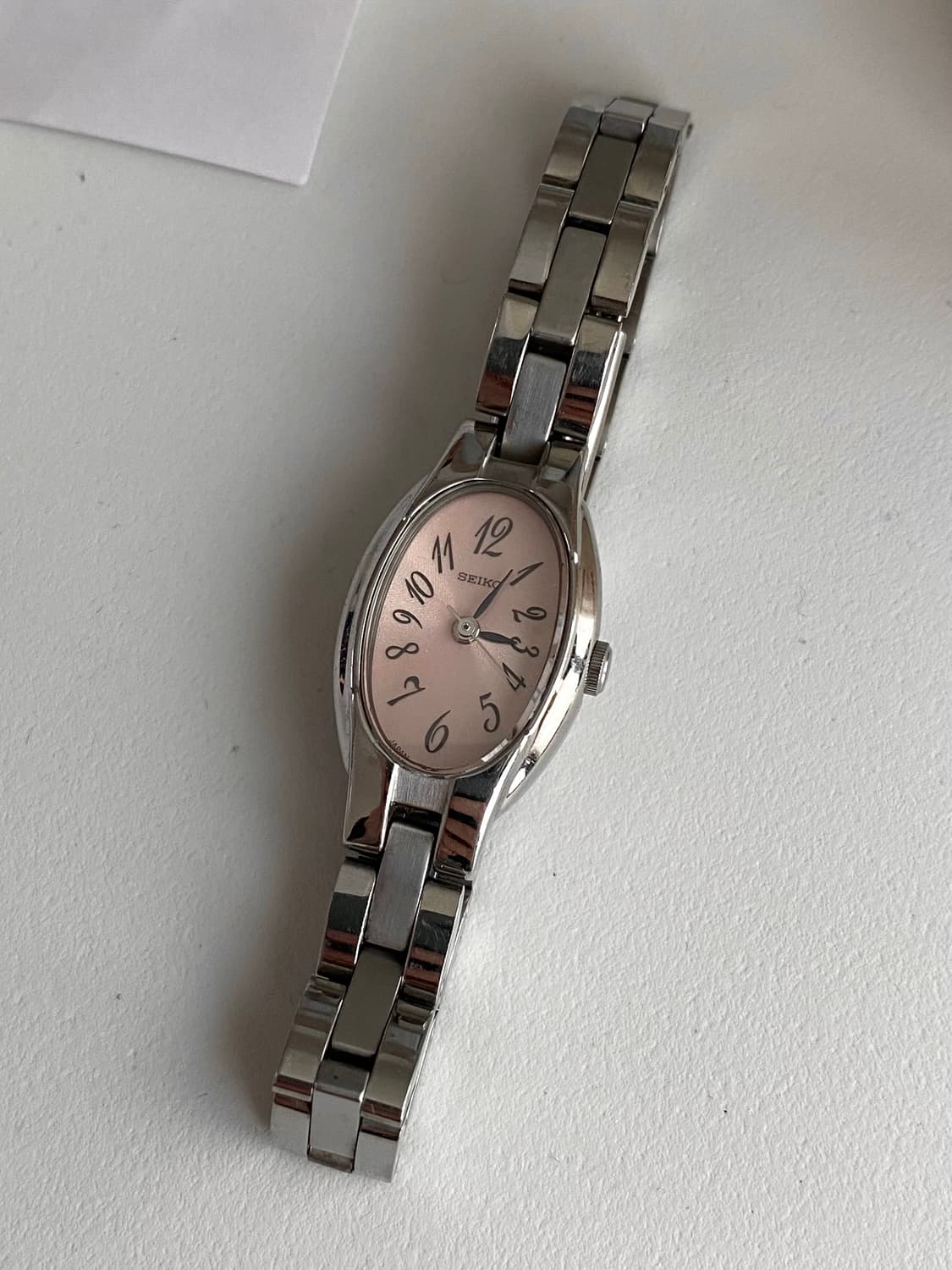 Seiko 세이코 오벌 쿼츠 레이디스 핑크 상품이미지1