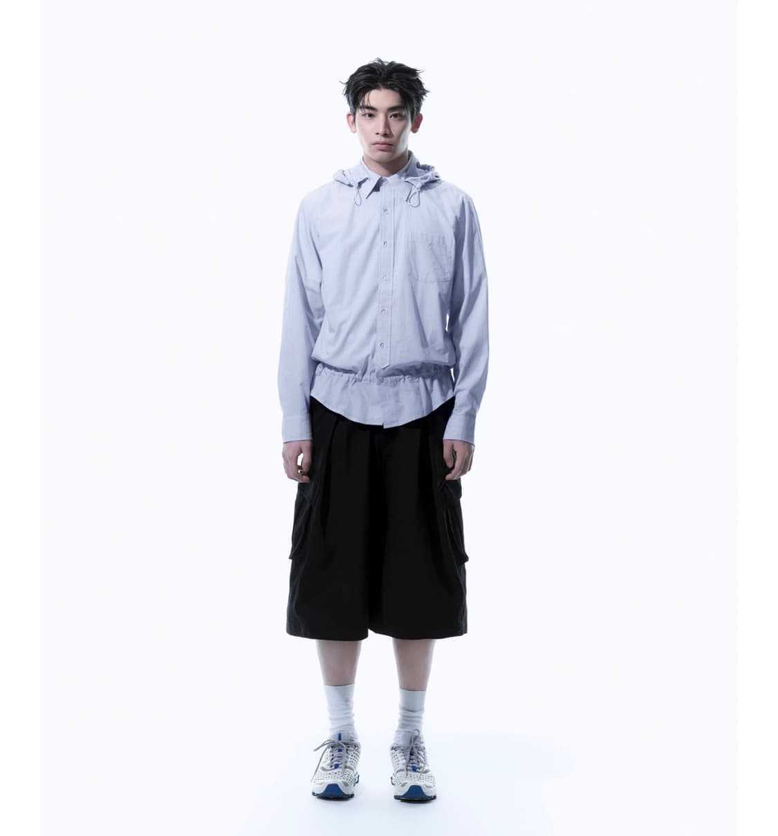 산산기어 후드셔츠 블루 1 사이즈 상품이미지1