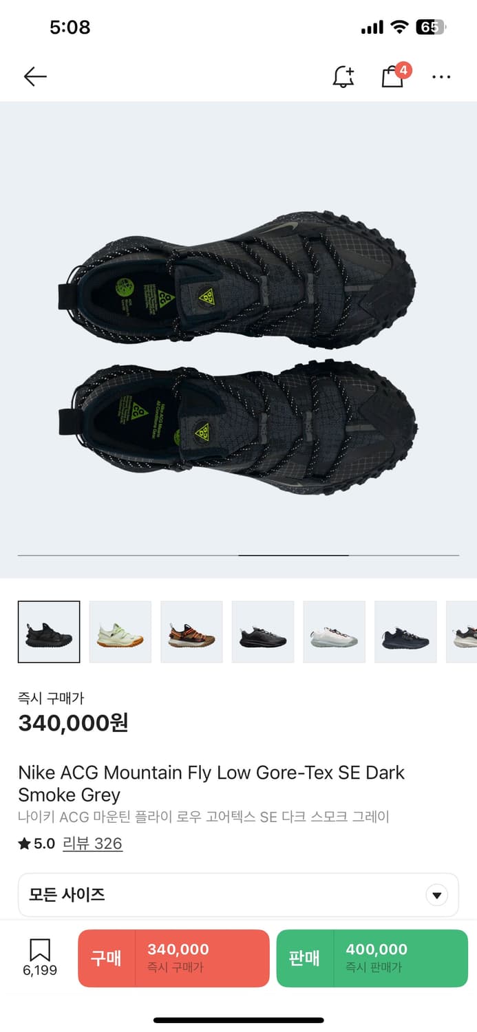 (280, 새상품) nike acg 마운틴플라이 se gtx 상품이미지1