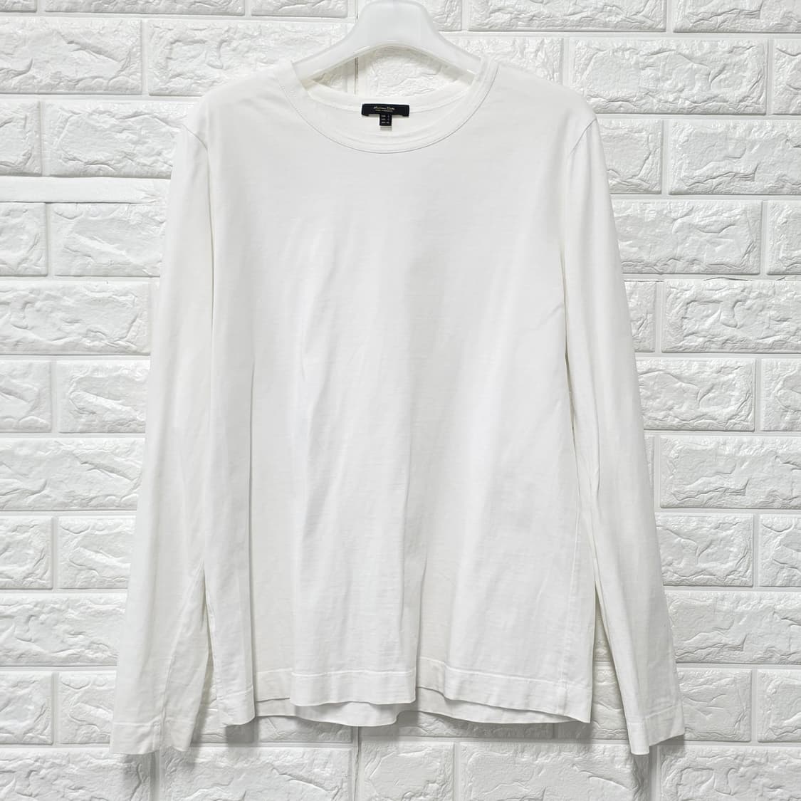택포) 마시모두띠  흰색 긴팔 티셔츠 S 상품이미지1