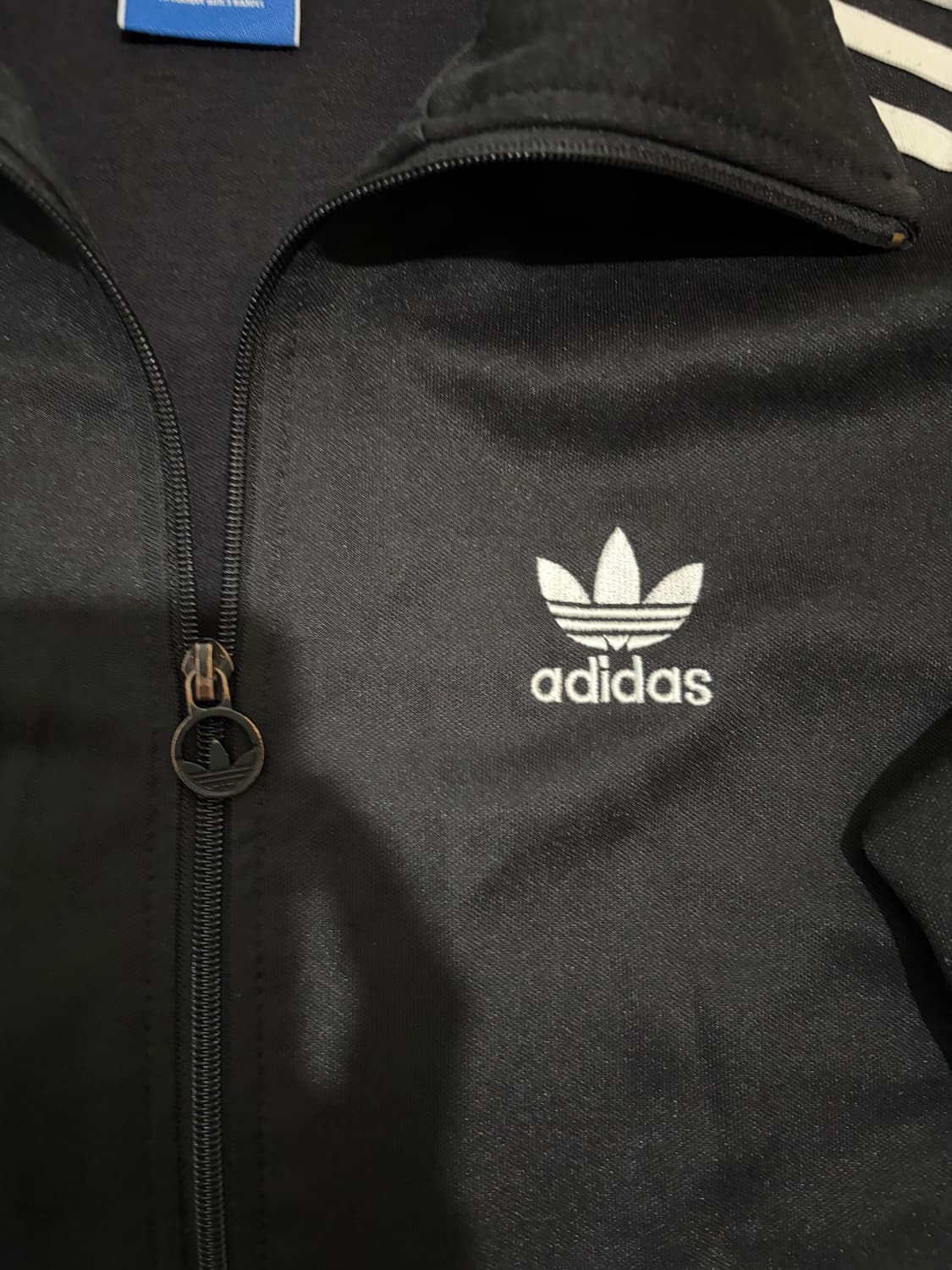 100) 아디다스 파이어버드 로고 트랙탑 져지 블랙 상품이미지3