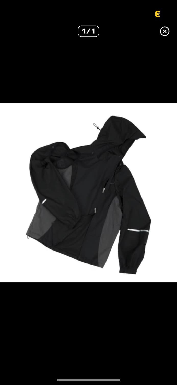 Ojos 오호스 윈드브레이커 세퍼레이트 블랙 자 켓 상품이미지3