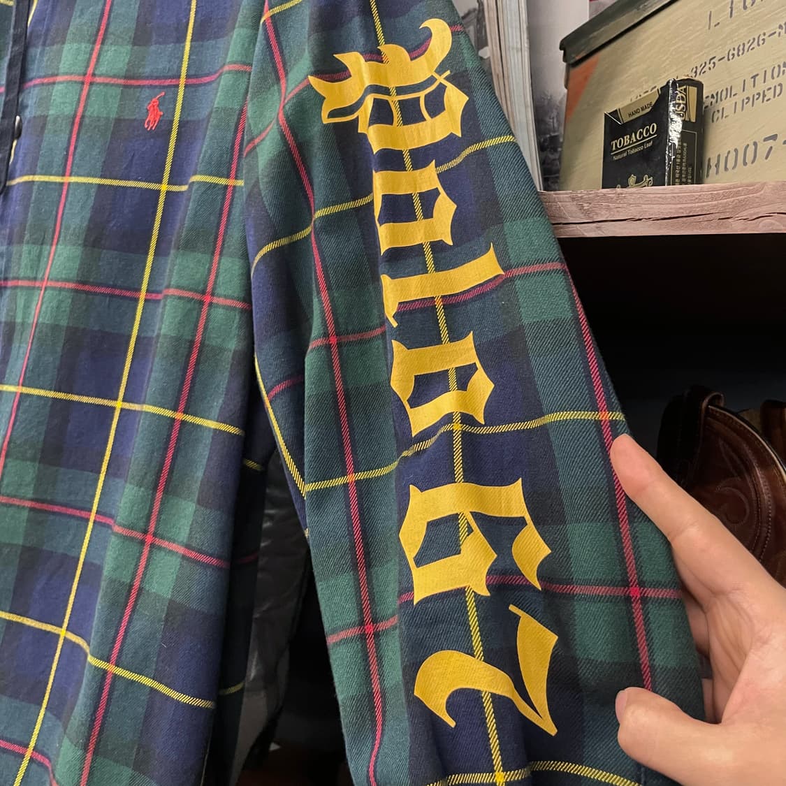 폴로 랄프로렌 세인트 앤드류 트윌 타탄 체크 후드 셔츠 자켓 N106 상품이미지6